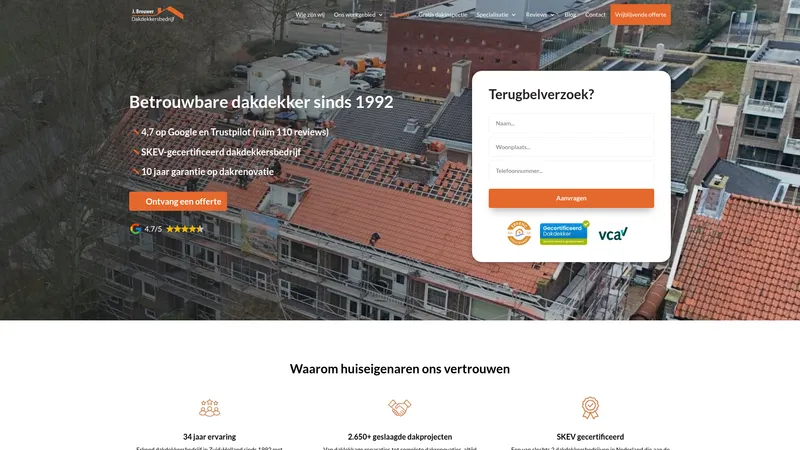 Website van dak-brouwer