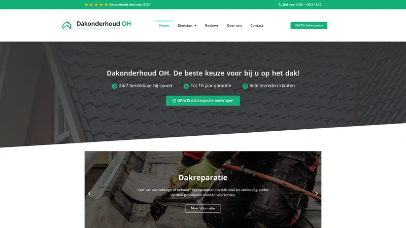Website van Dakonderhoud OH