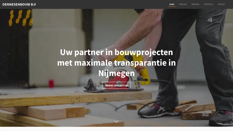 Website van Dennesenbouw B.V