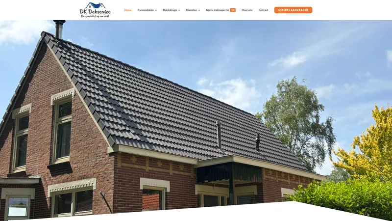 Website van DK Dakservice