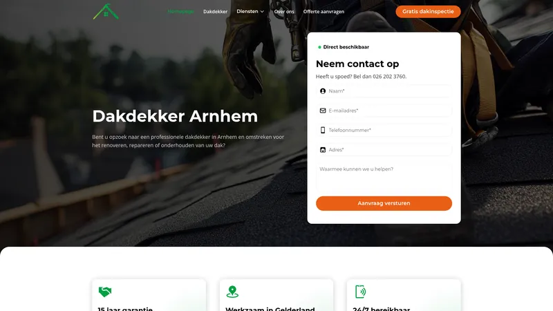 Website van Donkervoort Renovatie
