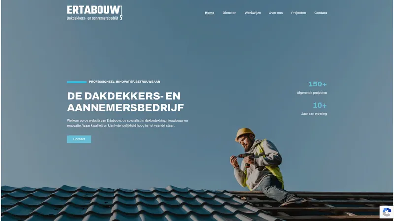 Website van Erta Bouw