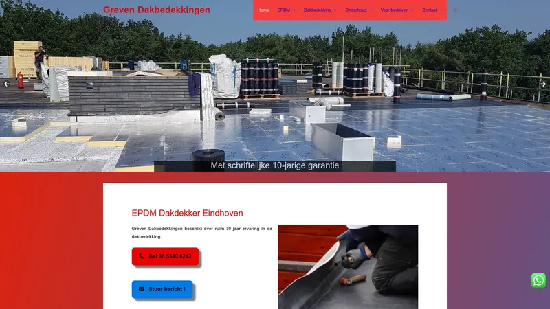 Website van Greven Dakbedekkingen