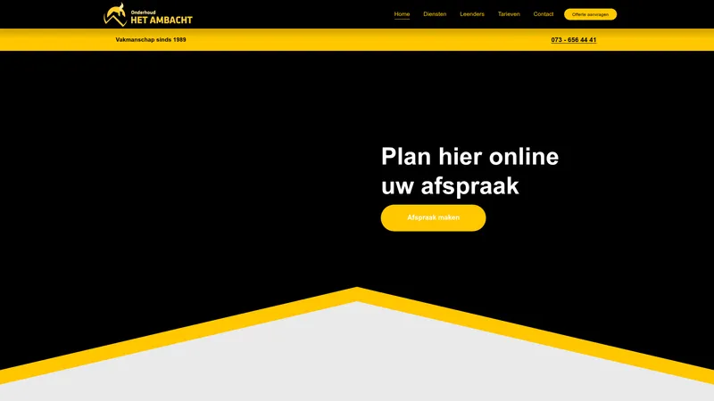 Website van Het Ambacht Onderhoud