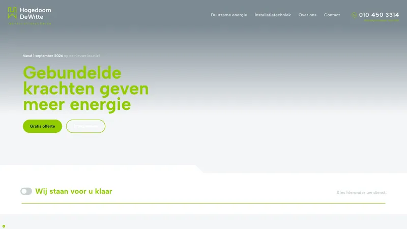 Website van Hogedoorn De Witte B.V.
