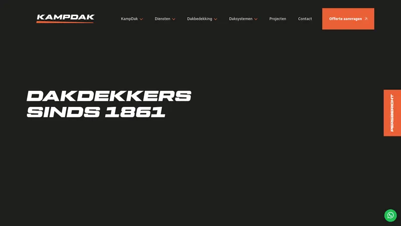 Website van KampDak BV