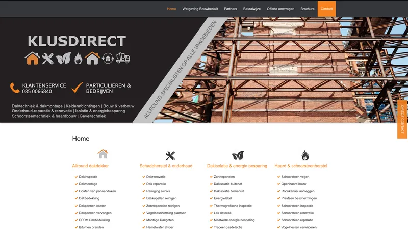 Website van Klusdirect