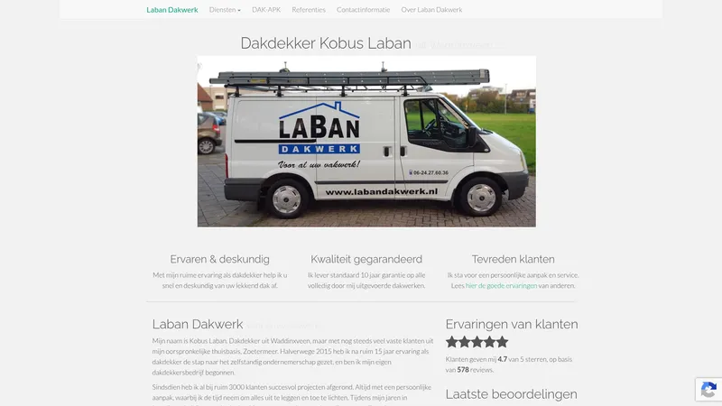 Website van Laban Dakwerk