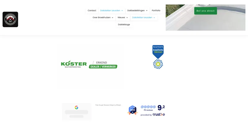 Website van Leusden Dakdekker