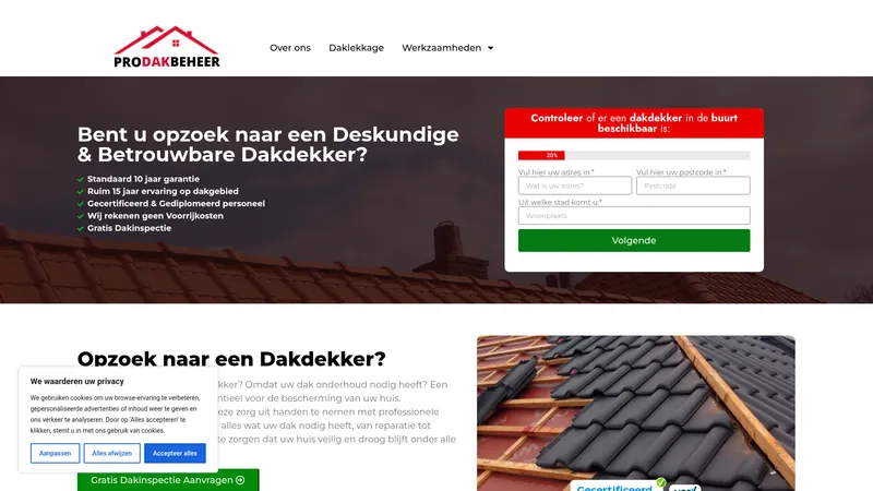 Website van Prodakbeheer
