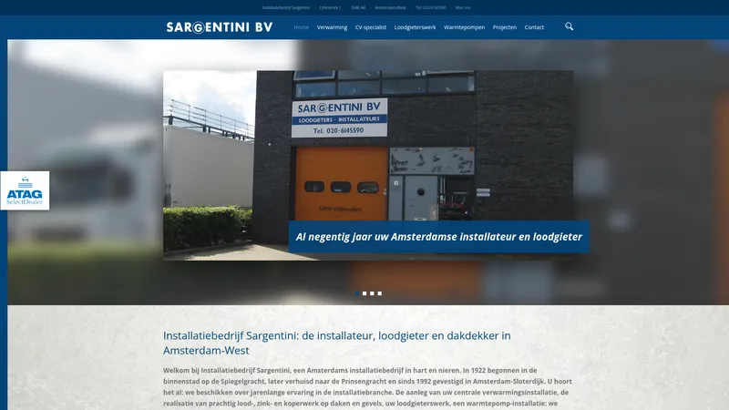 Website van Sargentini