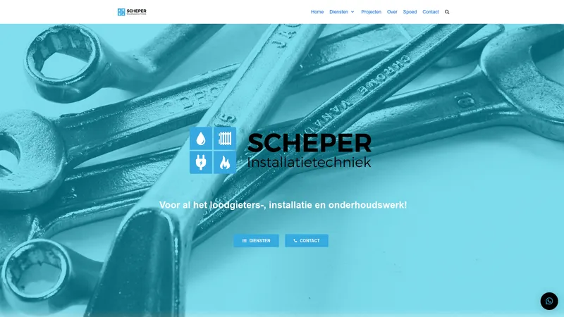 Website van SCHEPER Installatietechniek