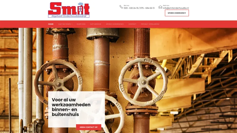 Website van Smit Algeheel Onderhoud BV