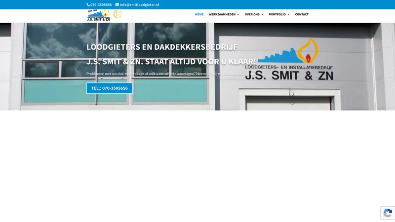 Website van Smit Loodgieter
