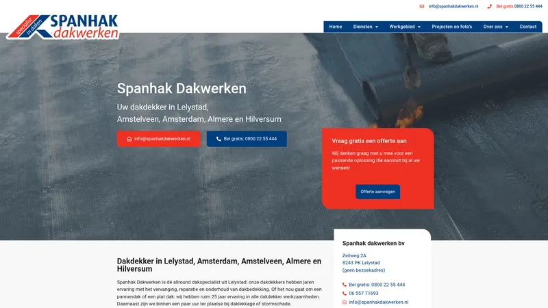 Website van Spanhakdakwerken