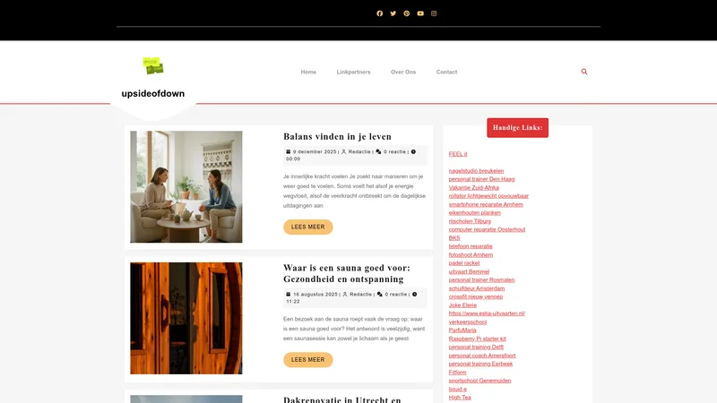 Website van upsideofdown