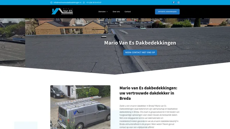 Website van vanesdakbedekkingen