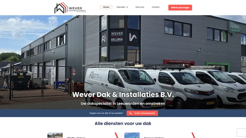 Website van Wever Daktechniek